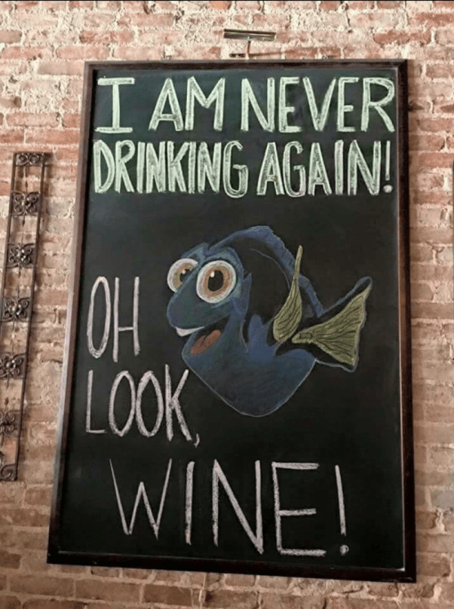 Dory wine sign