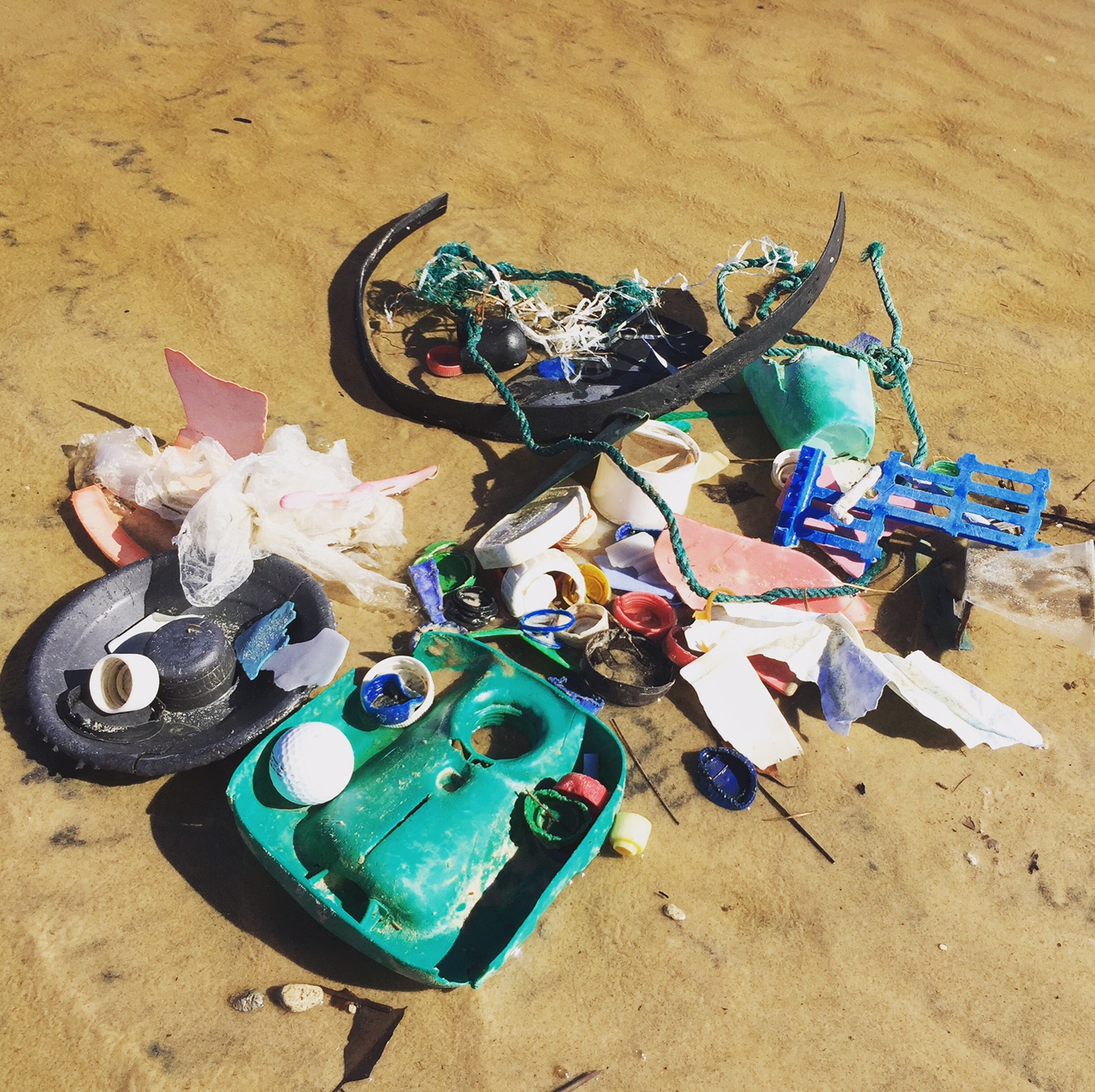 Rubbish on beach